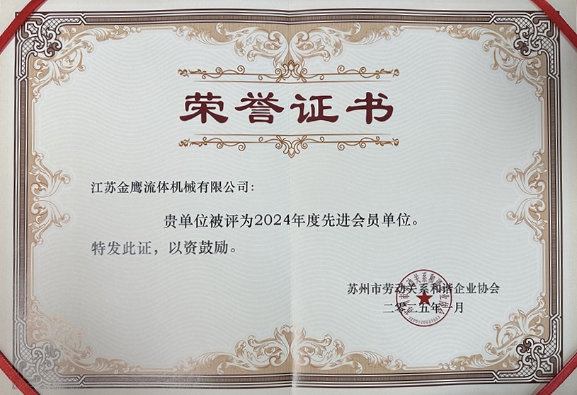 喜報！江蘇金鷹榮獲蘇州市勞動和諧企業先進單位稱號！